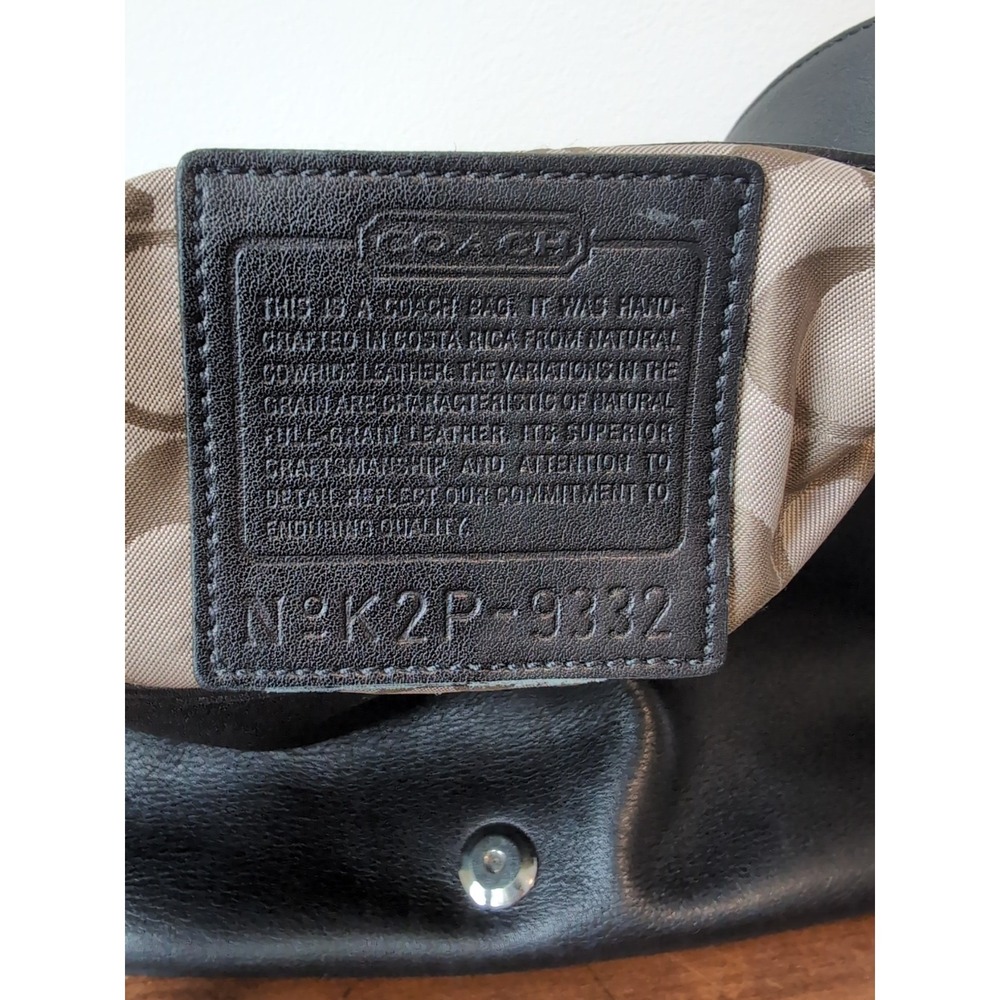 Coach Legacy Flap 9332 Vintage Flap Crossbody Black Leather - Picture 10 of 12